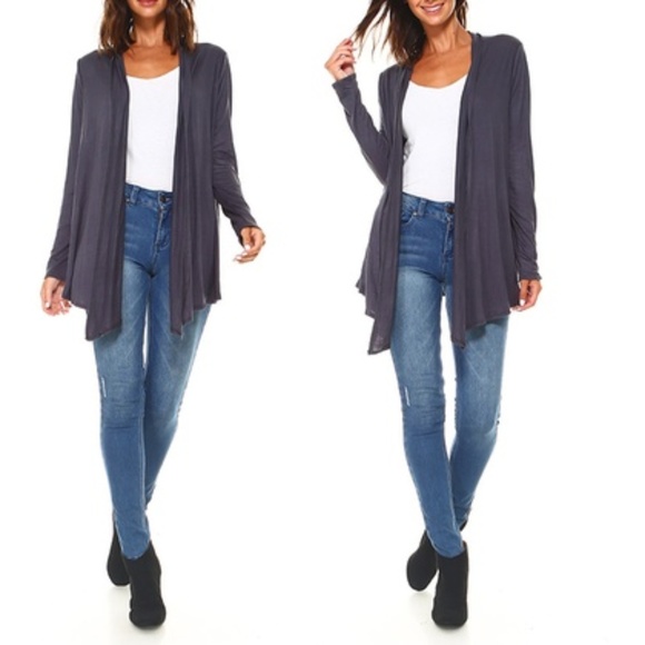 Isaac Liev Sweaters - NIB 2pack Isaac Liev flyaway cardigans blue/gray M